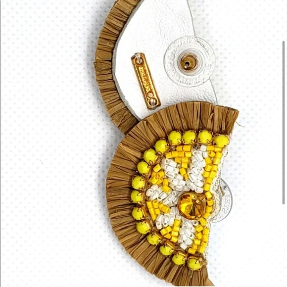 :: S&D🍋LTD EDITION Raffia🍋Lemon Drop Earrings - Picture 6 of 10